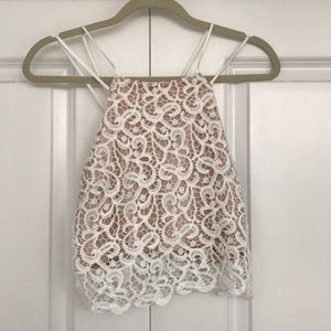 Lace crop top